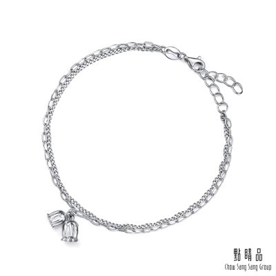 點睛品 鈴蘭花 鉑金手鍊【網路獨家款】