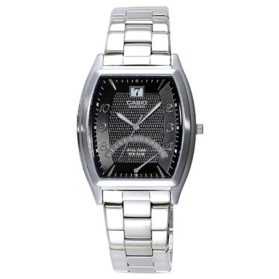 CASIO BESIDE系列 時尚爵士彈跳男錶-酒桶-銀X黑-BEM-105D-1AVDF
