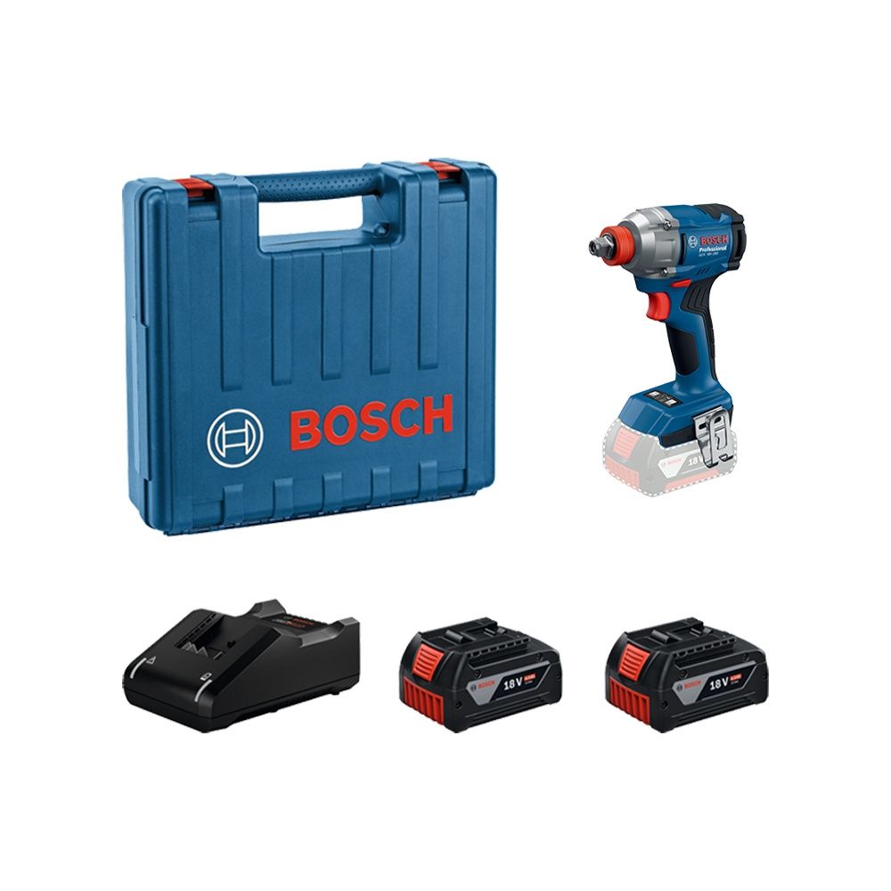 博世 BOSCH 18V 免碳刷衝擊板手/起子機套裝 GDX 18V-285 4.0Ah雙電套裝組 GDX 18V-285 4.0Ah雙電套裝組