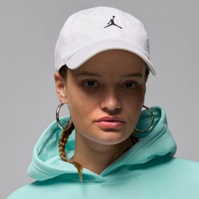 NIKE U J CLUB CAP US CB WSH JM 帽子 運動帽 棒球帽 遮陽帽 喬丹 白-HQ1963100
