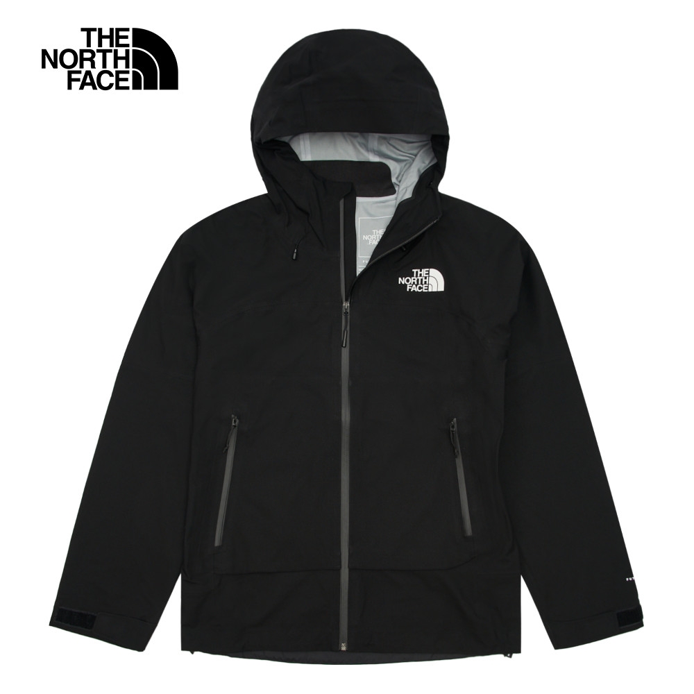 The North Face 官方旗艦】北面男款黑色防水透氣可調節可打包連