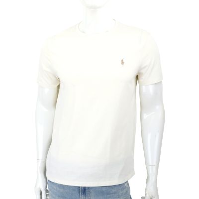 Polo Ralph Lauren Pony駝色小馬刺繡 米黃色短袖TEE T恤(男/女可穿)