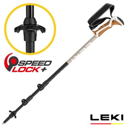 【LEKI】Khumbu Lite 軟木塑型握把快速扣登山杖(90-125cm/單支販售)/ 65621532C