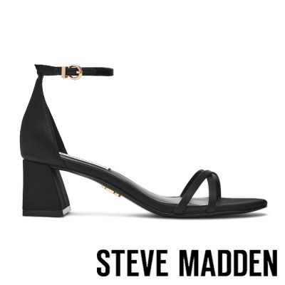 STEVE MADDEN-法式優雅交叉帶踝帶涼鞋RAILEY-黑色