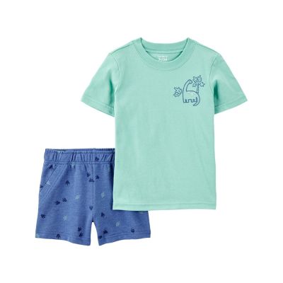 【Carter’s官方授權】小童恐龍小腳印2件組套裝(2T-5T,89cm~112cm)
