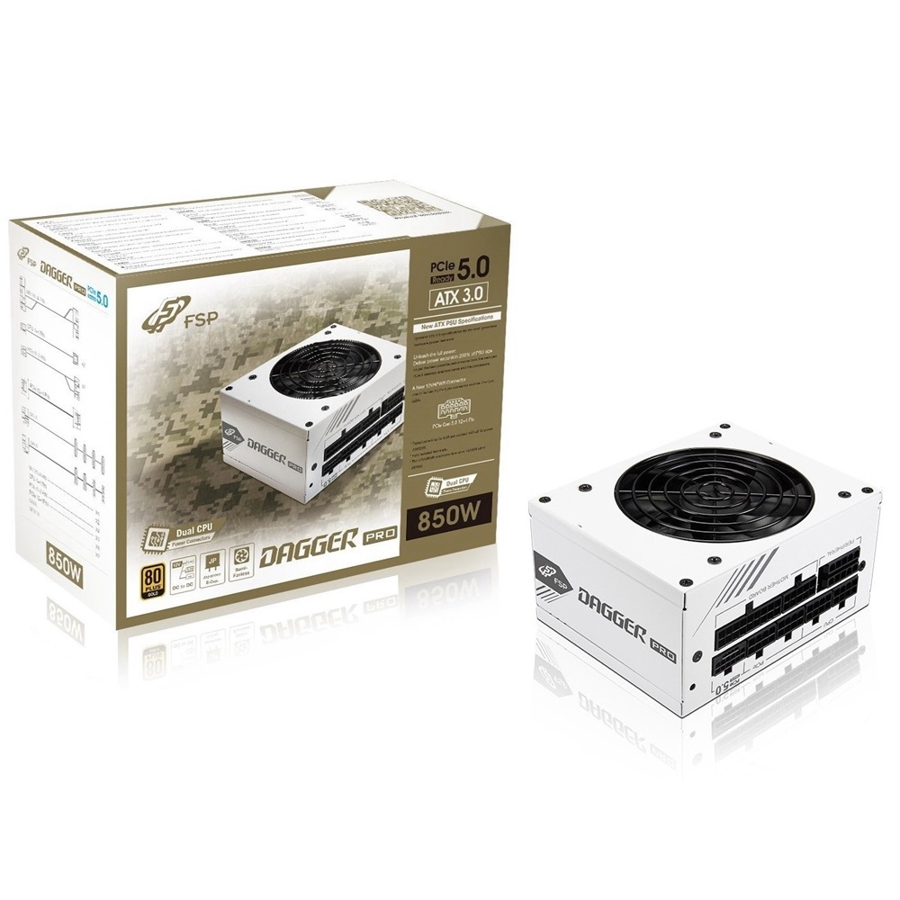 FSP 全漢DAGGER PRO 850W 金牌SFX 電源供應器(SDA2-850 GEN5/白色版