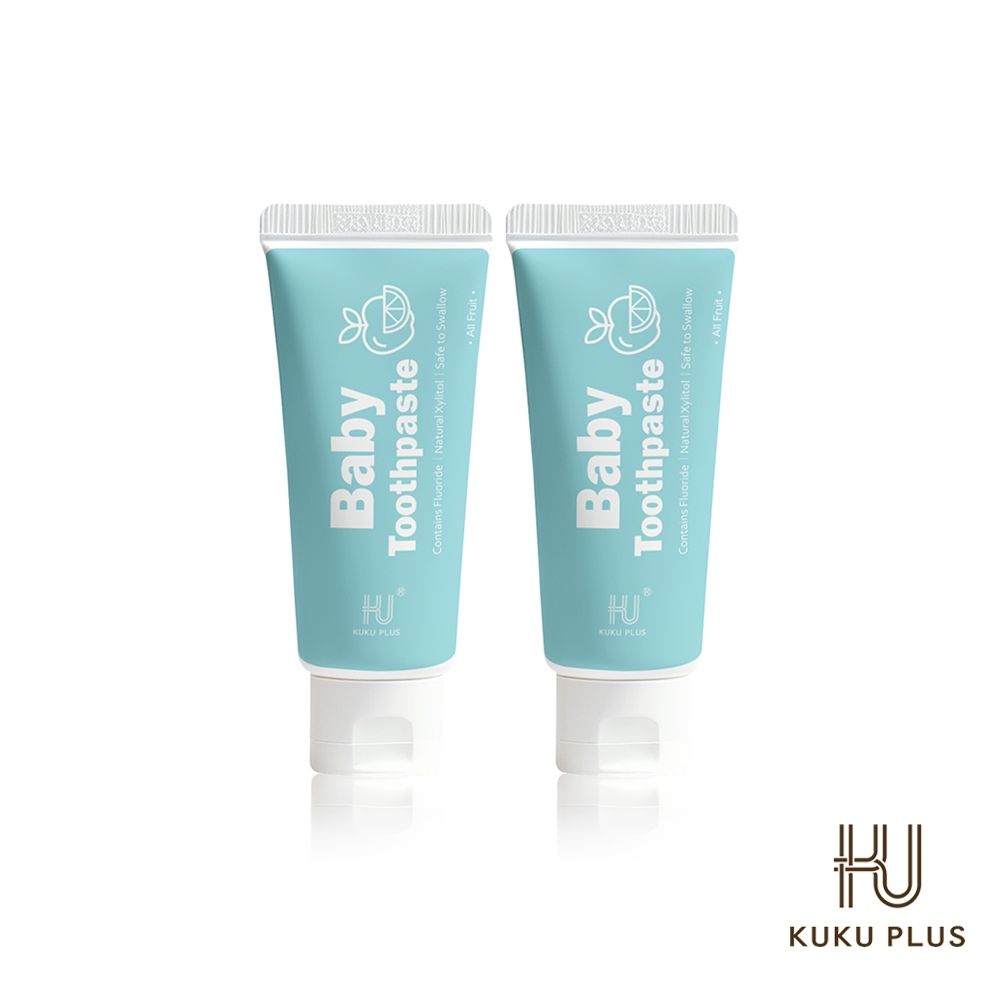 酷咕鴨 KUKU PLUS酵素幼兒牙膏50g兩入組(多款任選)