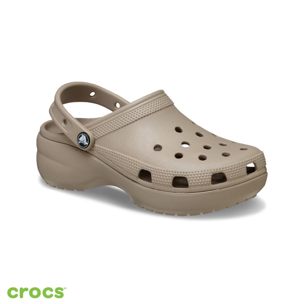 樹木形在銘筆筒 [B26474] Crocs 卡駱馳(女鞋) 經典厚底克駱格-土棕色-206750-214 | 涼鞋| Yahoo