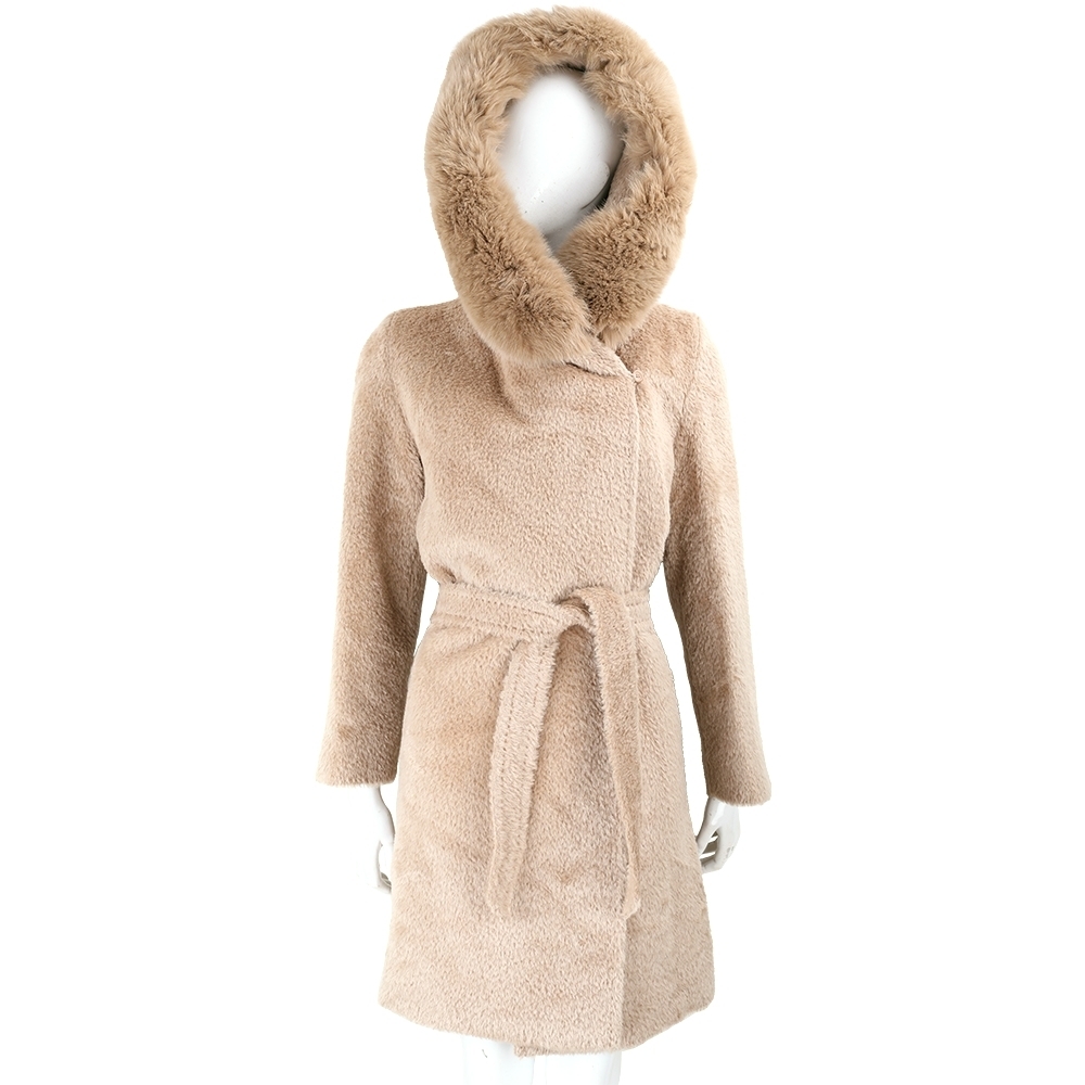 Max Mara MANGO GESSY 狐狸毛領羊毛大衣-多款可選 (羊駝毛混紡-駝)