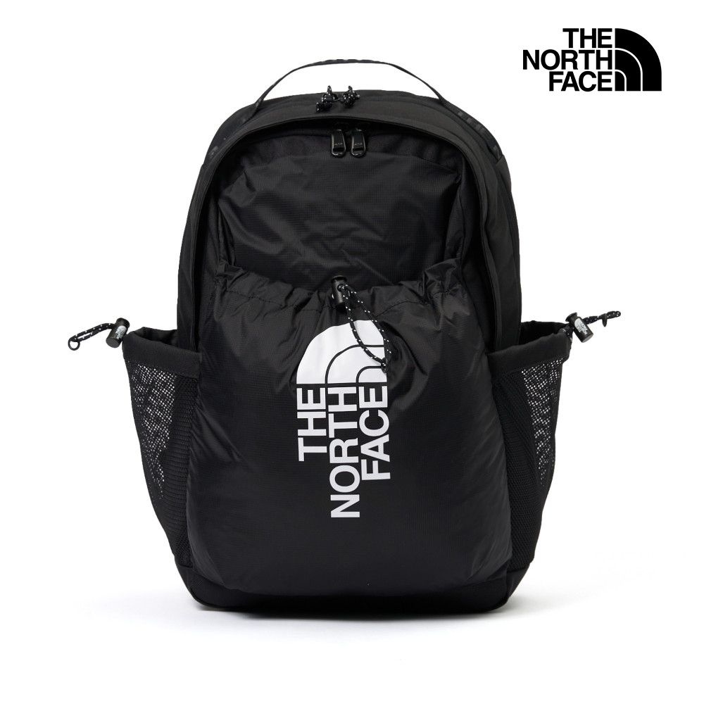 【The North Face 官方旗艦】 北面男女款黑色防潑水便捷舒適休閒後背包｜52TB4HF