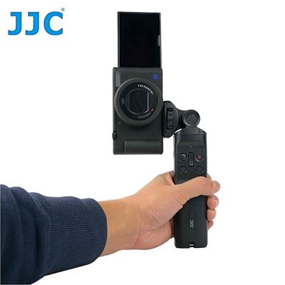 JJC索尼副廠Sony桌上型垂直握把手三腳架快門錄影遙控器TP-S2(相容原廠GP-VPT1遙控手炳和RM-VPR1)遙控三腳架手把 適自拍Vlog直播
