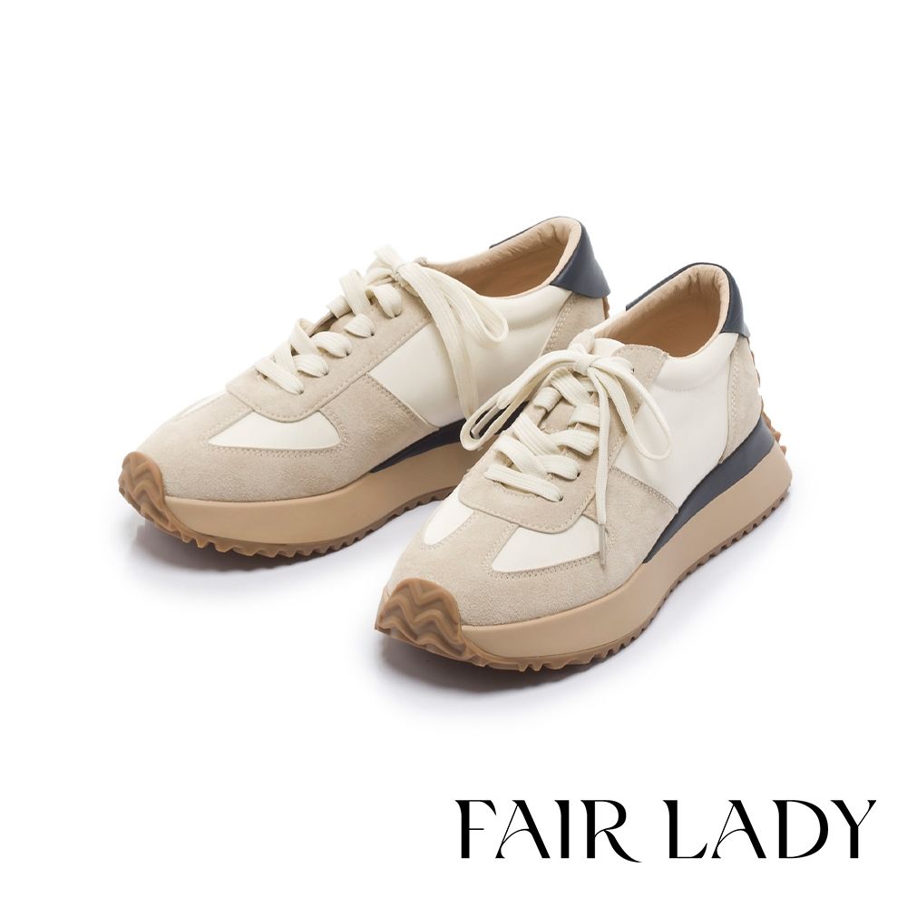 FAIR LADY 上班族的鞋櫃救星｜通勤免綁帶・懶人休閒鞋 多款 均一價 (D款-米)