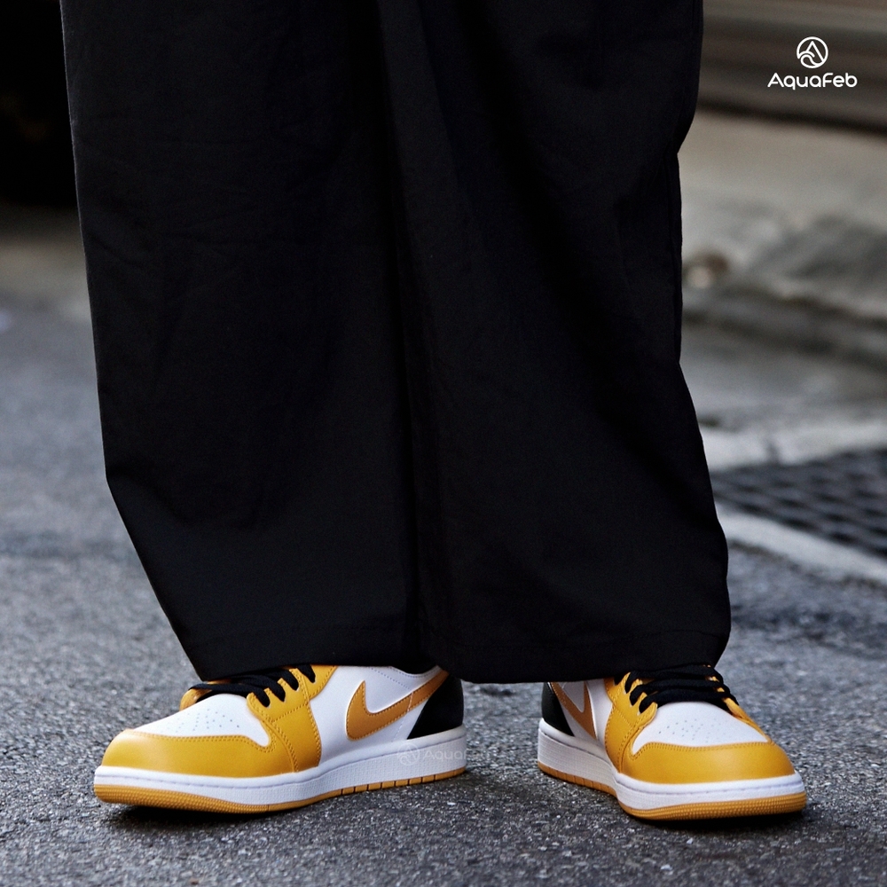 jordan 1 low university gold on feet