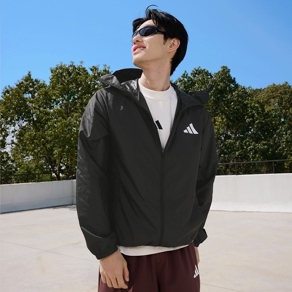 【adidas 愛迪達】 防曬連帽外套 UPF 抗UV 男款/女款 (多款任選) (H款)