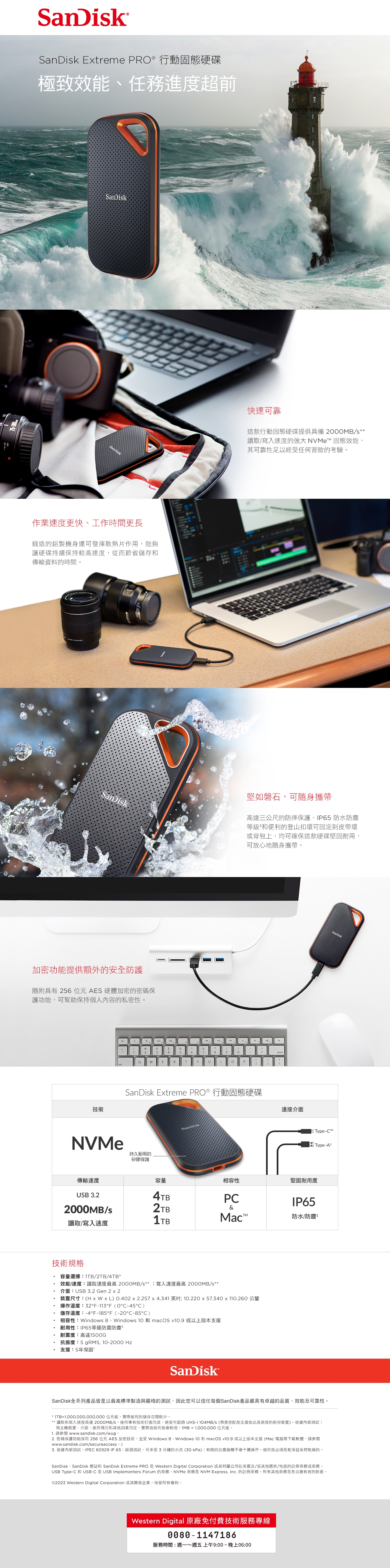 Sandisk新帝 E81 1T - 詳情1