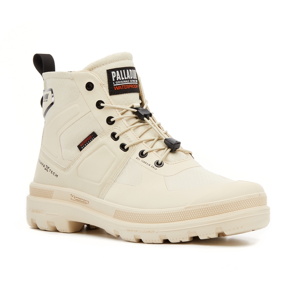 PALLADIUM PAMPA TECH EXP WP+快穿米其林科技聯名橘標防水靴-中性-沙漠