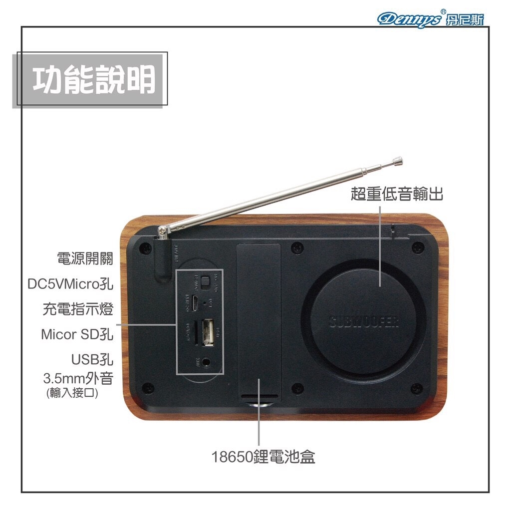 Dennys BT-M3 - 詳情1