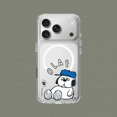 犀牛盾 iPhone 全系列 Clear MagSafe相容 抗黃化透明防摔磁吸手機殼/Snoopy史努比-75週年-歐拉夫休息中