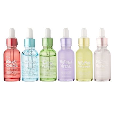 【esfolio】(3入組)韓國安瓶精華30ml(胜肽緊緻/玻尿酸保濕/維他命亮膚/積雪草舒緩修護/視黃醇緊緻/補骨脂酚活膚)