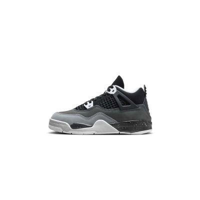 Air Jordan 4 Retro Fear PS 2024 恐懼 黑白 中童 FV4537-002
