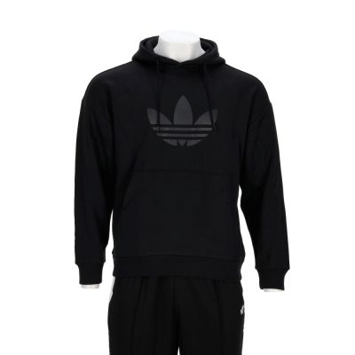 Adidas Trefoil Hoody 男款 黑色 三葉草 LOGO 運動 連帽 長袖 KE0872