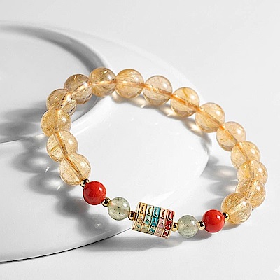 【水星記】草莓晶/紫水晶/黃水晶/粉水晶 開運串珠手鏈 任2件598元