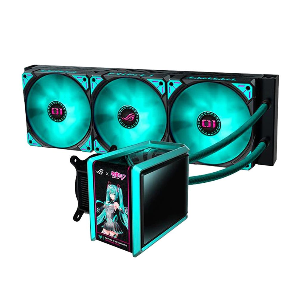ASUS華碩ROG RYUO IV 360 ARGB Hatsune Miku Edition水冷散熱器| 水冷