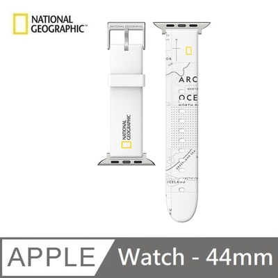 National Geographic 國家地理 Apple Watch 矽膠錶帶 44mm - 白色