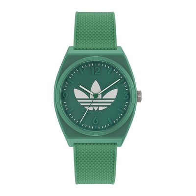 ADIDAS 愛迪達  PROJECT TWO 經典簡約錶款_AOST23050_綠_38mm