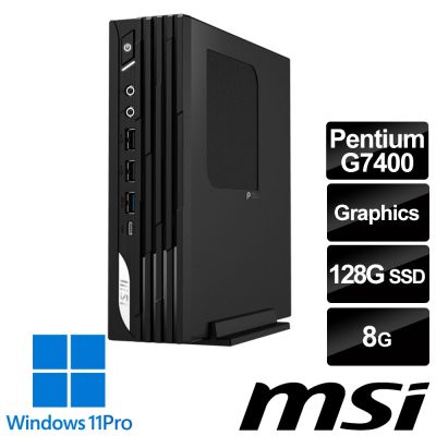 (送500G行動碟)MSI微星 PRO DP21 14M-1232TW 迷你桌機 (Pentium G7400/8G/128G SSD/Win11Pro)