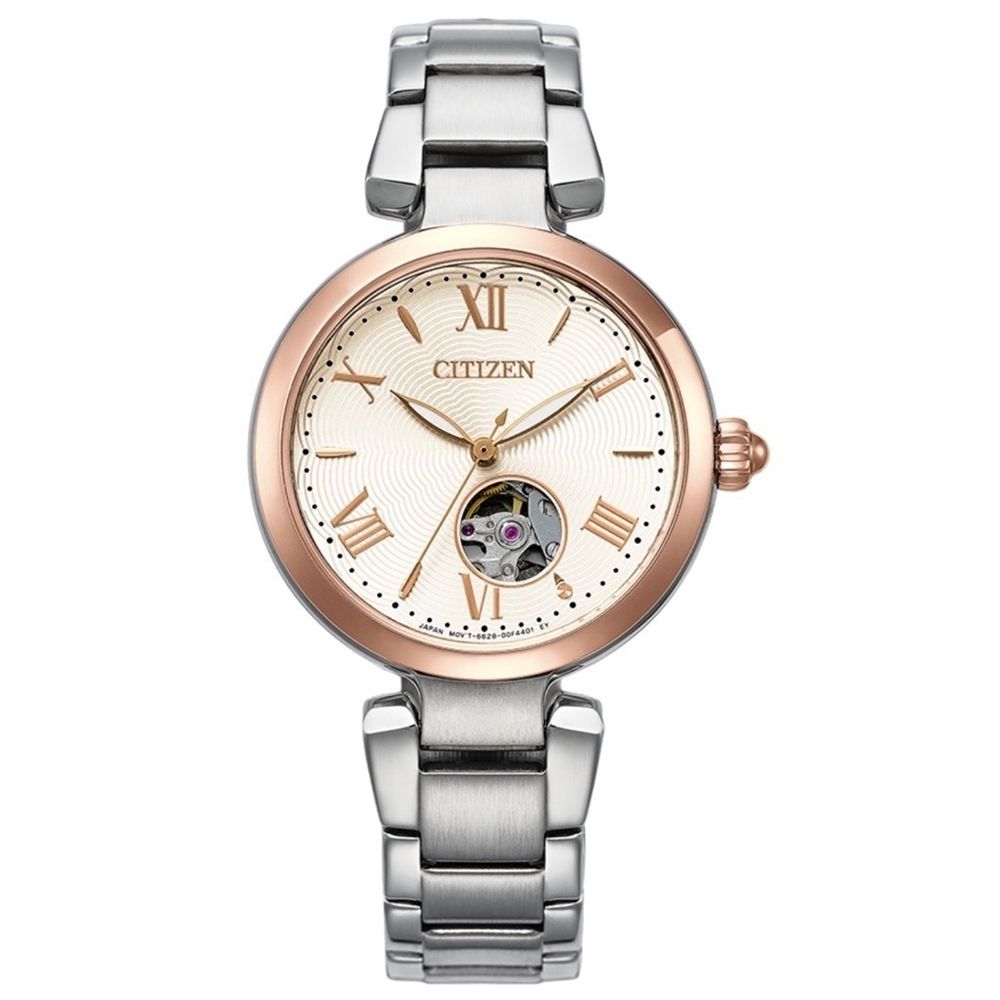 CITIZEN 星辰 LADY'S 優雅羅馬大三針鏤空機械錶 女錶(PR1054-67A)32mm