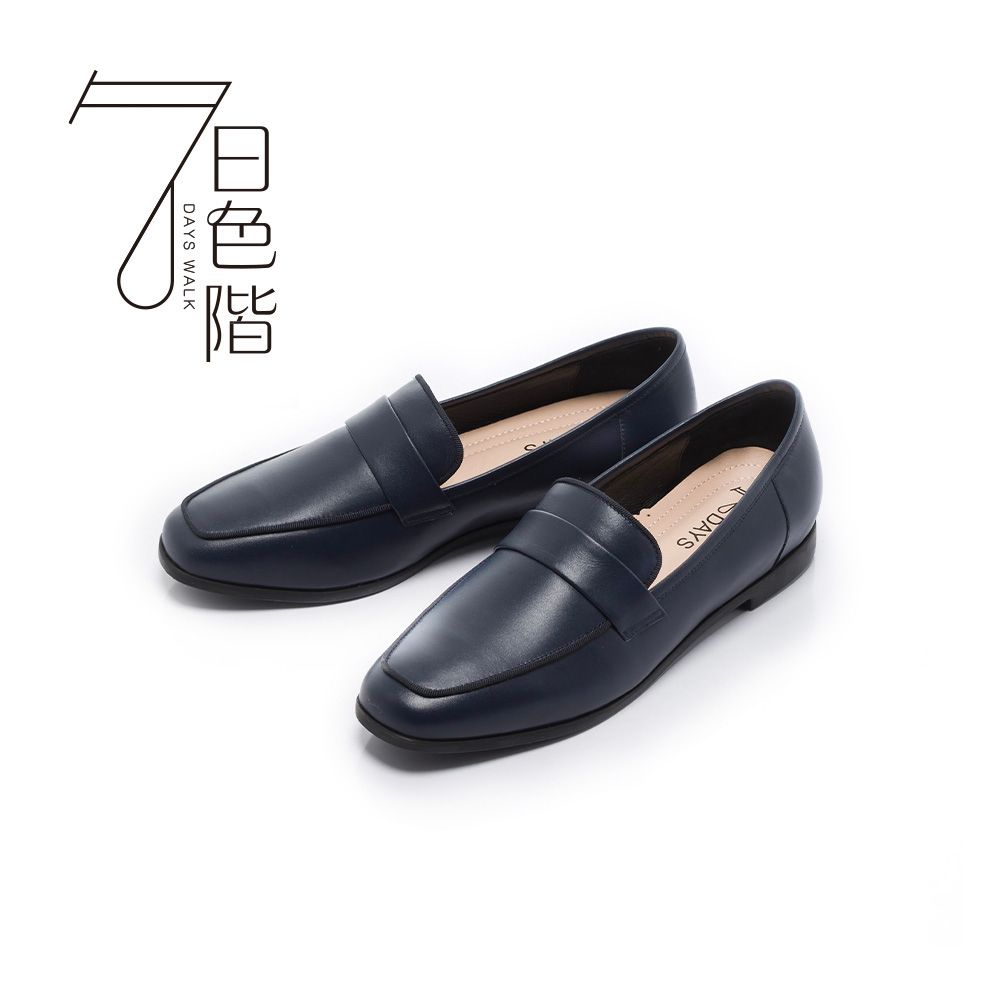 FAIR LADY 經典好評上班鞋．七日色階7Days｜真皮高跟、中跟、低跟樂福鞋 多款 均一價 (A款-湛藍)
