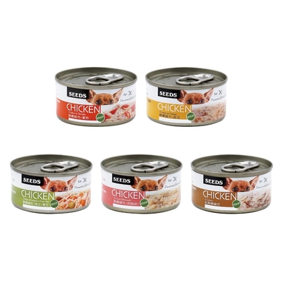 SEEDS聖萊西-CHICKEN愛狗天然食 70g x 24入組(買二件送寵物玩具1個隨機)