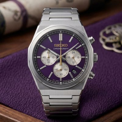 SEIKO 精工 CS 江戶紫 145週年紀念計時手錶 周年慶好禮 送禮首選-40mm(HGK003/8T63-04S0P)_SK045