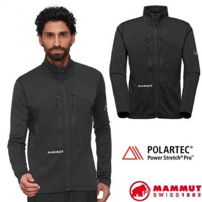 【MAMMUT 長毛象】男 Eiger Nordwand Advanced ML Jacket 極限艾格-耐用透氣中層外套.夾克/ 1014-06530-0001 黑