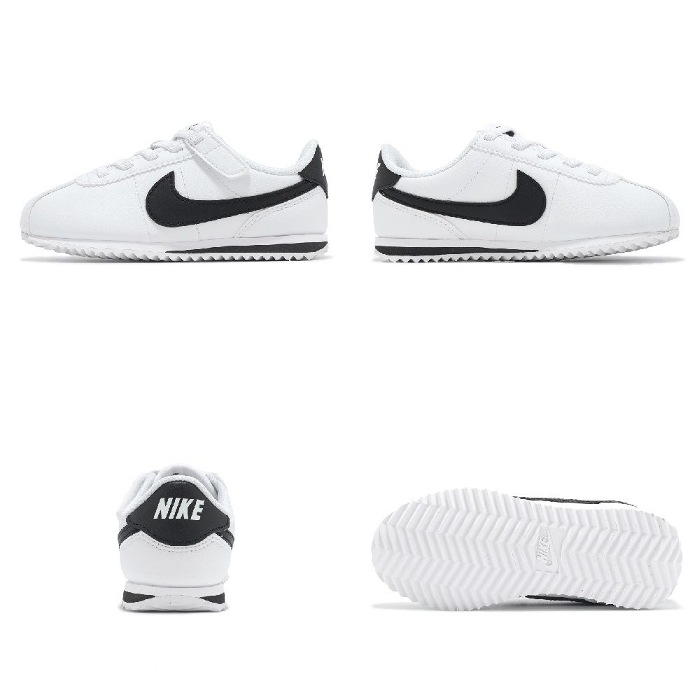 Nike 阿甘鞋 Cortez Easyon PS 中童 皮革 小朋友 易穿脫 運動鞋 2色單一價 (B-白色)