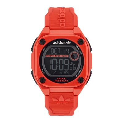 ADIDAS 愛迪達  CITY TECH TWO 城市科技電子錶款_AOST23063_紅_45mm