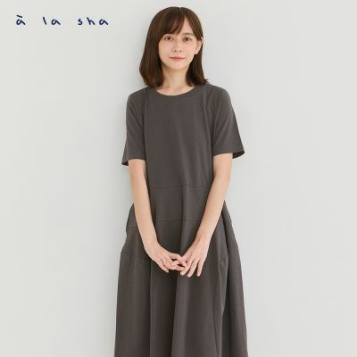 a la sha 不規則造型剪接洋裝
