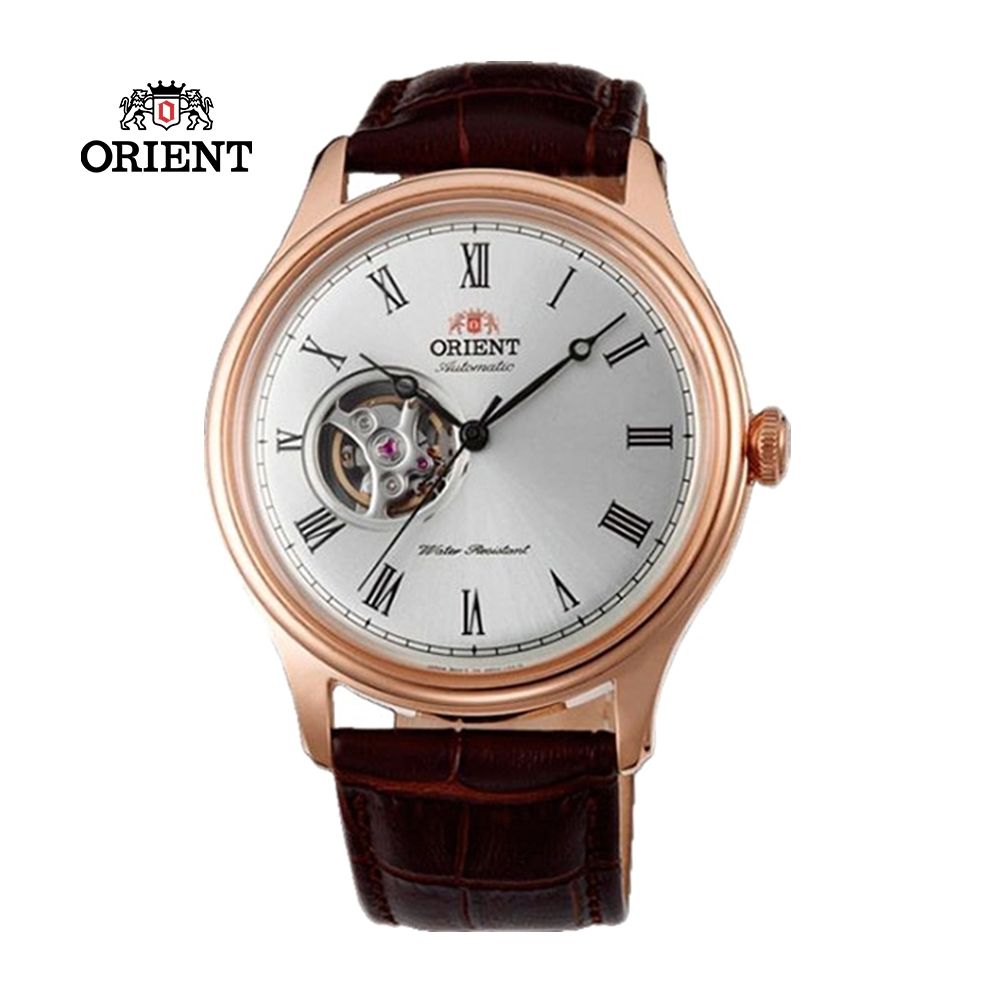 ORIENT 東方錶 SEMI-SKELETON 系列 半鏤空機械錶 皮帶款 TAG00001S 玫瑰金- 43mm