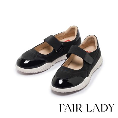 FAIR LADY 軟實力 經典學院風超輕量厚彈休閒鞋 黑 (5M3135)