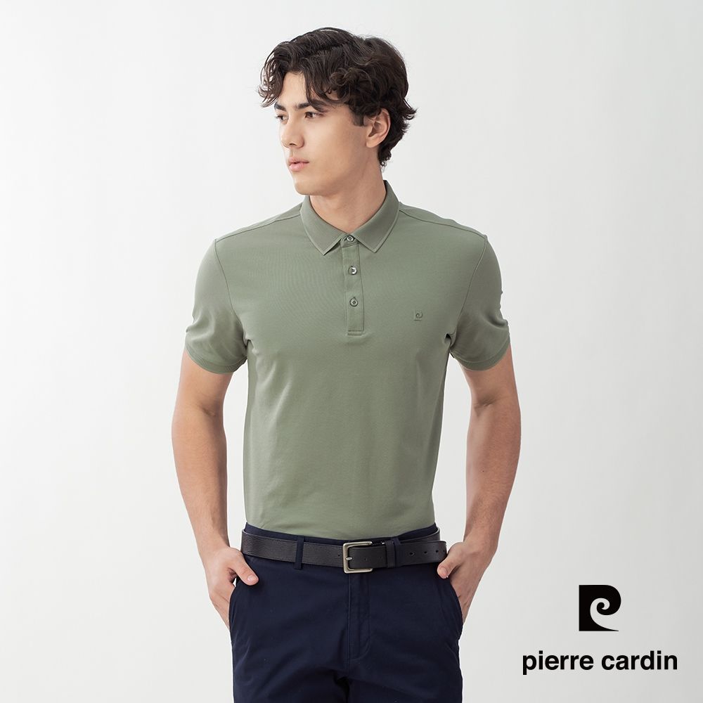 Pierre Cardin皮爾卡登 網路獨家 男款 素色百搭涼感/網眼透氣彈性短袖POLO衫(多色任選) (I款(網眼透氣))