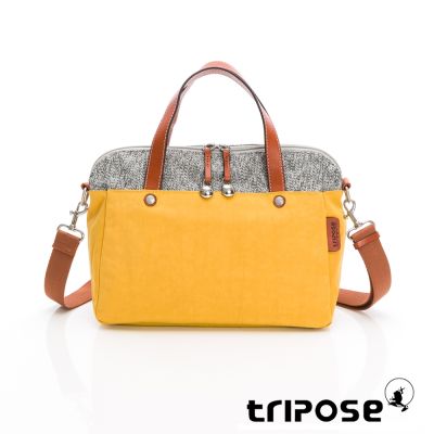 tripose 漫遊系列巖紋玩色兩用手提背包 活力黃