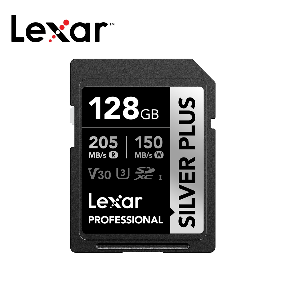 Lexar 雷克沙Professional SDXC Silver Plus 128G V30 UHS-1 U3