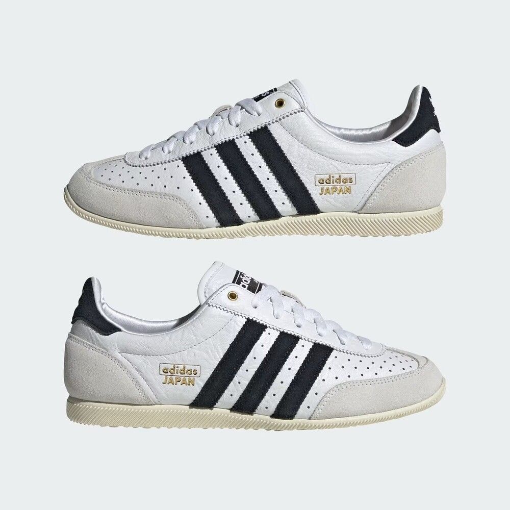 Adidas Japan W [IH5489] 女運動休閒鞋德訓鞋荔枝皮舒適穿搭白黑| 休閒