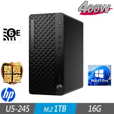 HP 惠普 ProDesk 4 Tower G1i 商用電腦 U5-245/16G/M.2-1TB/400W/W11P