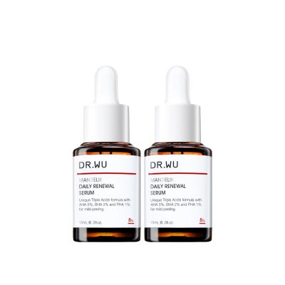 DR.WU 杏仁酸溫和煥膚精華8%15ML(共2入)