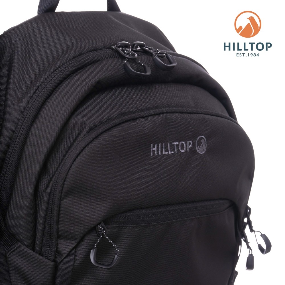 Hilltop 山頂鳥】防潑水24L 多功能後背包黑｜PT28XXA9ECA0