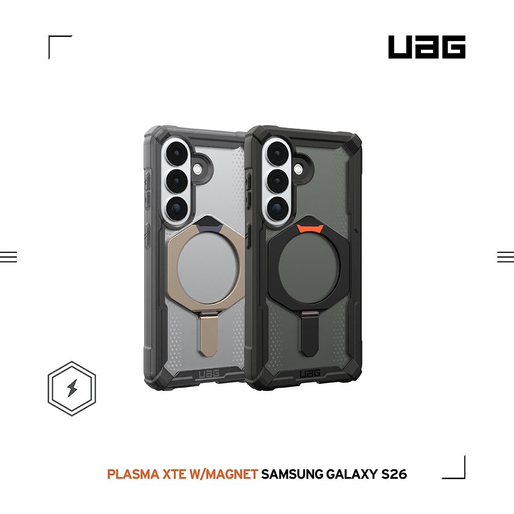 UAG Galaxy S26/S26+/S26 Ultra 磁吸耐衝擊支架經典保護殼(支援MagSafe 手機殼) (S26 (6.3吋))