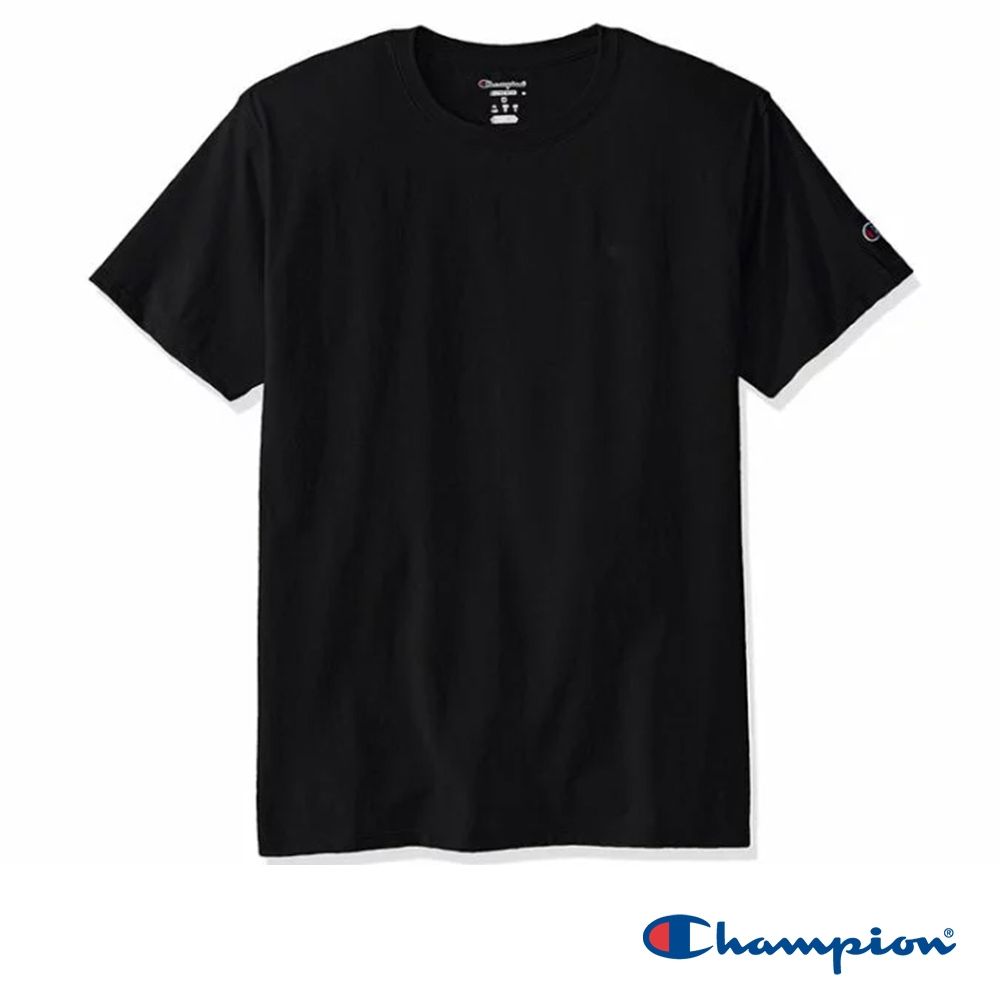 Champion 官方直營-男女款 純棉素色短袖TEE-5色 (黑色系)