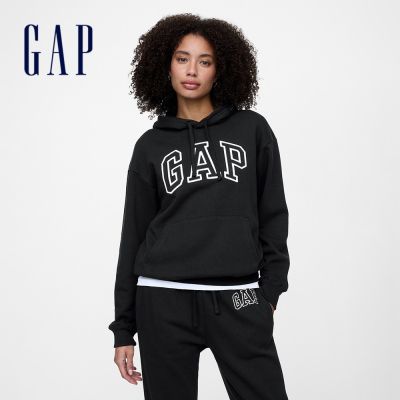 【GAP】女裝|Logo帽T-黑色 / 海軍藍 (463506)